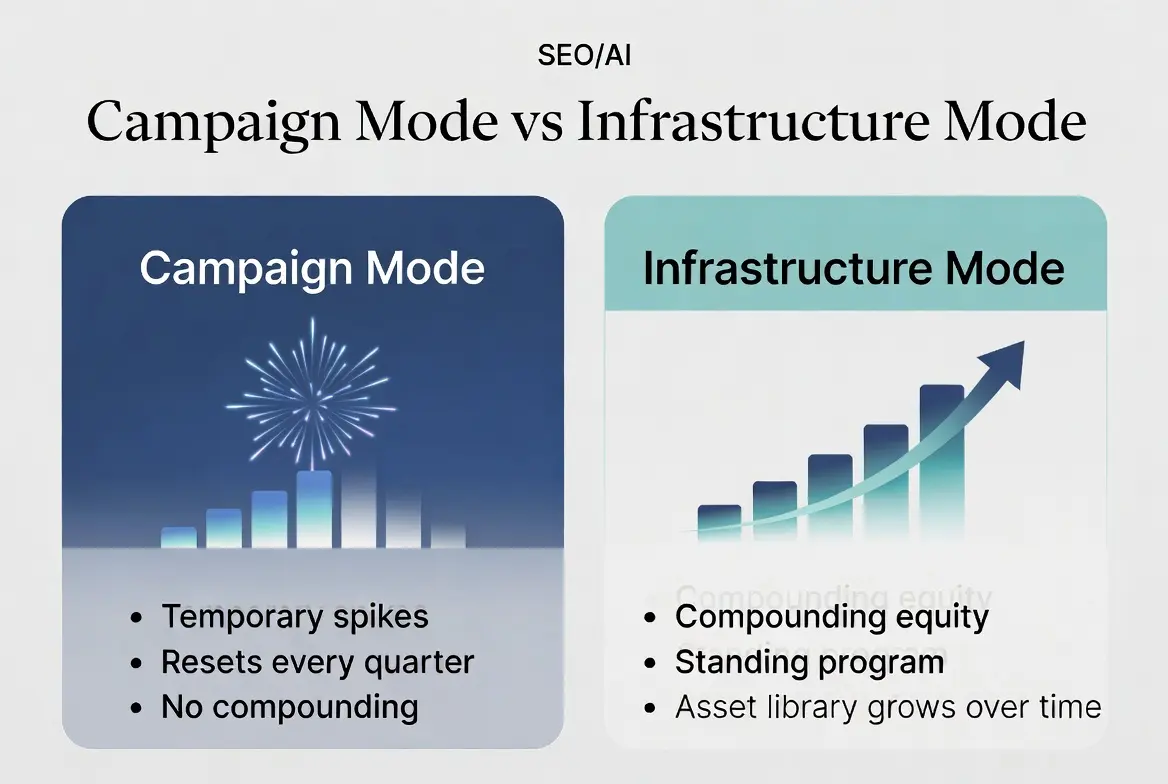 Campaign versus infrastructure